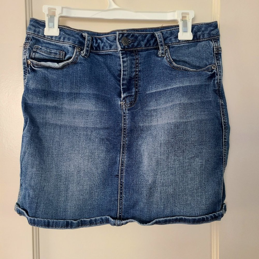 Blue Denim mini skirt